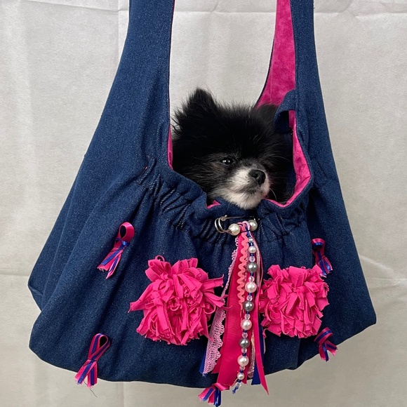DESIGNER "FURBABY" TOTE CARRIER (NWOT) HANDMADE - Picture 8 of 11
